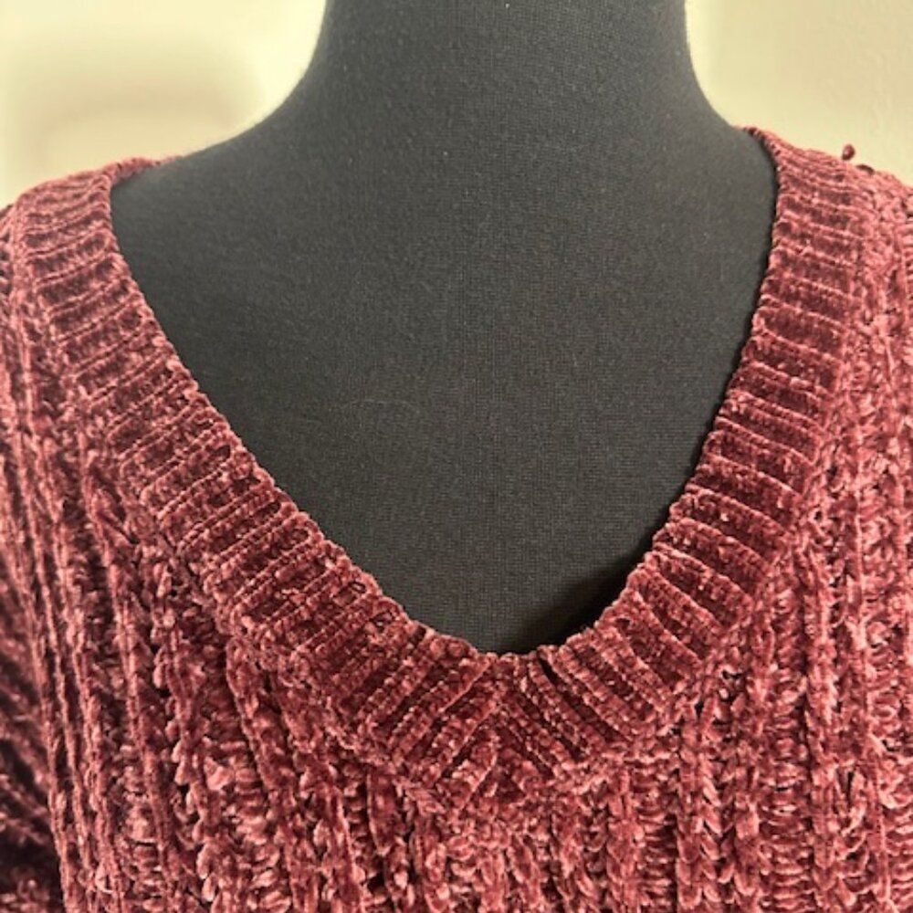 Maroon Wild Fable Sweater 8320 - Picture 4 of 8